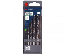 Houtspiraalborenset in casette 235, 5-delig