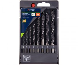 Houtspiraalborenset in casette 235, 8-delig