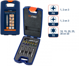 OPTI Schroefverwijder- bit- set 17-delig