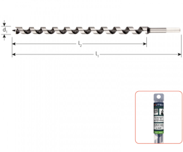 Slangenboor Silver-line (diverse maten)