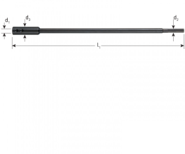 Verlengstuk cilinderkopboren (diverse maten)