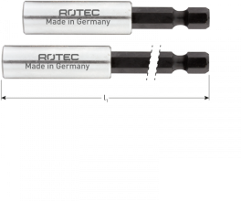 Bithouder met C-ring magnetisch (diverse maten)