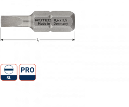 PRO Schroefbit Sleuf (diverse maten)