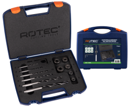 Houtspiraalborenset '235' met dieptestoppen, 13-dlg., ø3-10