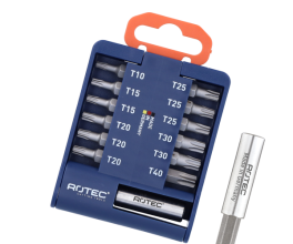 PRO Bitclip incl. magn.bithouder, bits TX 1x10/2x15/3x20/3x25/2x30/1x40 13-dlg, BASIC