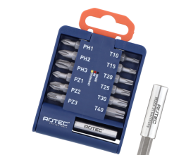 PRO Bitclip incl. magn. bithouder, bits PH1-2-3, PZ1-2-3 en TX10-15-20-25-30-40 13-dlg, BASIC