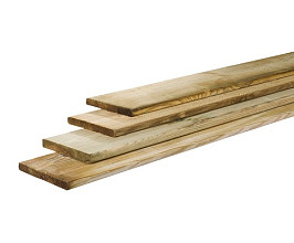 Midden-europees vuren geschaafde plank (diverse maten)