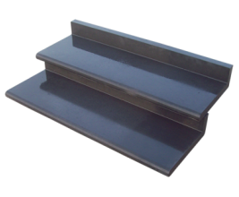 Bastrede L-element 120x42x15 (bxdxh) grijs of zwart