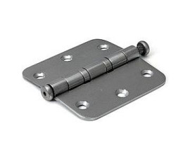 Kogellagerscharnier, ronde hoeken 89x89mm - RVS pen