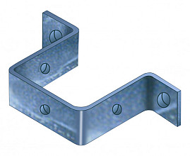 Regenpijpbeugel verzinkt