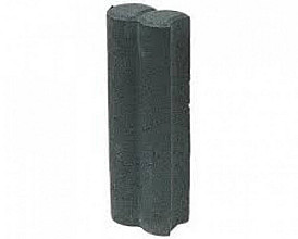 Duo minipalissade met inkeping d=6 cm antraciet