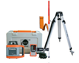 Rotatielaser Sirius1 H rode Laser horizontaal, Acceptor2 - Digital set met statief 200225 + 360916-622