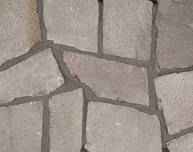 Flagstones Porfier groot 3-6cm (15-20 m2 per krat/ ca. 4-7 st per m2)