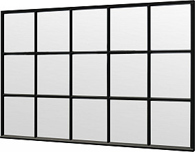 Steel Look raam zwart (diverse maten)