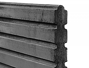 Betonplaat Deens rabatmotief 4,8 x 26 x 184 cm antraciet gecoat