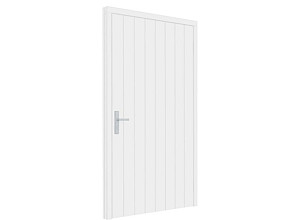 Plaatdeur wit enkel XL rechtsdraaiend deur (incl. hang en sluitwerk)