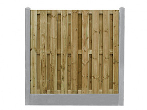 Betonpaal glad met diamantkop 10 x 10 x 280 cm, grijs ongecoat, T-paal.