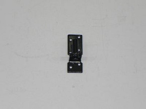 Plaatduim - diameter 16mm - 40x100x5mm - Zwart gecoat