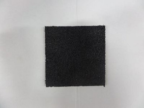 Rubberen tegeldragers - 150x150x10 mm -zwart