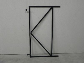 Verstelbare poortframes 90-155cm - zwart gepoedercoat