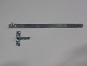 Verstelbare duimheng / Plaat 130x35mm / Heng 670x40mm - Galvanisch verzinkt