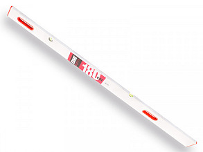 Afreilat - Strijklat 180cm met 2 libellen en 2 handgrepen.