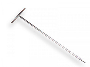 Draadpen, lengte 600 mm, diameter ø 12 mm, verzinkt met T-kop.