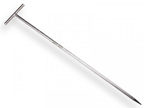 Draadpen, lengte 800 mm, diameter ø 14 mm, verzinkt met T-kop.