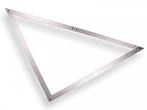 Opvouwbare aluminium vouwhaak in nylon draagtas, afmeting 120x120 cm.