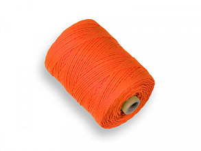 Uitzetkoord Nylon, 1,5 mm dik, oranje, 200 meter, gevlochten koord.