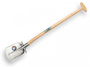 Steekbats diamant gehard en gepolijst - incl. schopsteel 110cm gebogen en ronde opstap