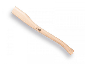 Bijlsteel 60 cm. gebogen. kop 64 x 22 mm
