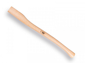 Bijlsteel 75 cm. gebogen. kop 62 x 28 mm.