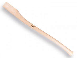 Bijlsteel 90 cm. gebogen. kop 65 x 30 mm.