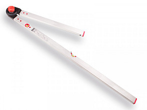 Hoekmeter korte been 60 cm, lange been 120 cm..