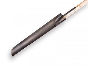 Draineerboor spade met steel, bladmaat 60 cm.
