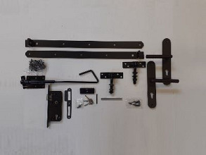 Beslag opgeklampte deuren enkel -zwart