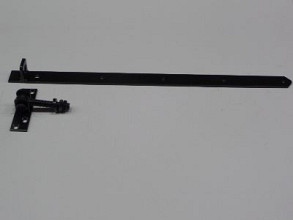 Verstelbare duimheng / Plaat 130x35mm / Heng 670x40mm - Zwart