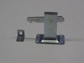 Deurvastzetter vloermodel - 120x60x2mm - galvanisch verzinkt