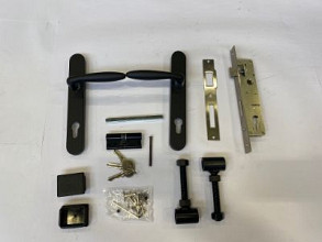 Complete set voor poorten smal - zwart