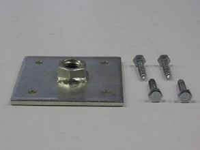 Set voor betonpoer - gelaste moer M20 110x110x6mm