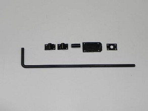 Grondgrendel 600mm - Zwart