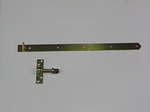 Verstelbaar poortbeslag geel verzinkt 670mm