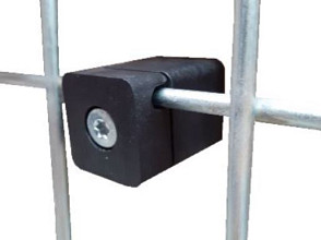 Afstandhouder voor gaaspanelen 20mm - Antracietgrijs kunststof zak 10 stuks