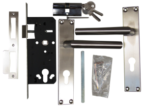 RVS dag- en nachtslot compleet