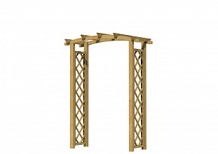 Rozenboog klein, doorgangsbreedte 120 cm.