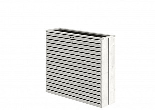 Terrasbloembak Elan Excellent 103x93x30 cm Vuren wit gespoten.