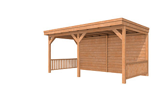 Douglas buitenverblijf Comfort/DHZ achterwand zweeds rabat enkelzijdig (diverse kleuren)