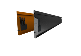 Rigidline gegalvaniseerd hoogte 24 cm - lengte 216 cm - incl. grondnagels