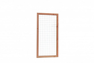 Douglas Betonijzertrellis met maas 7,5 x 7,5 cm, in raamwerk 4,5 x 7 cm, 90 x 180 cm, onbehandeld.
